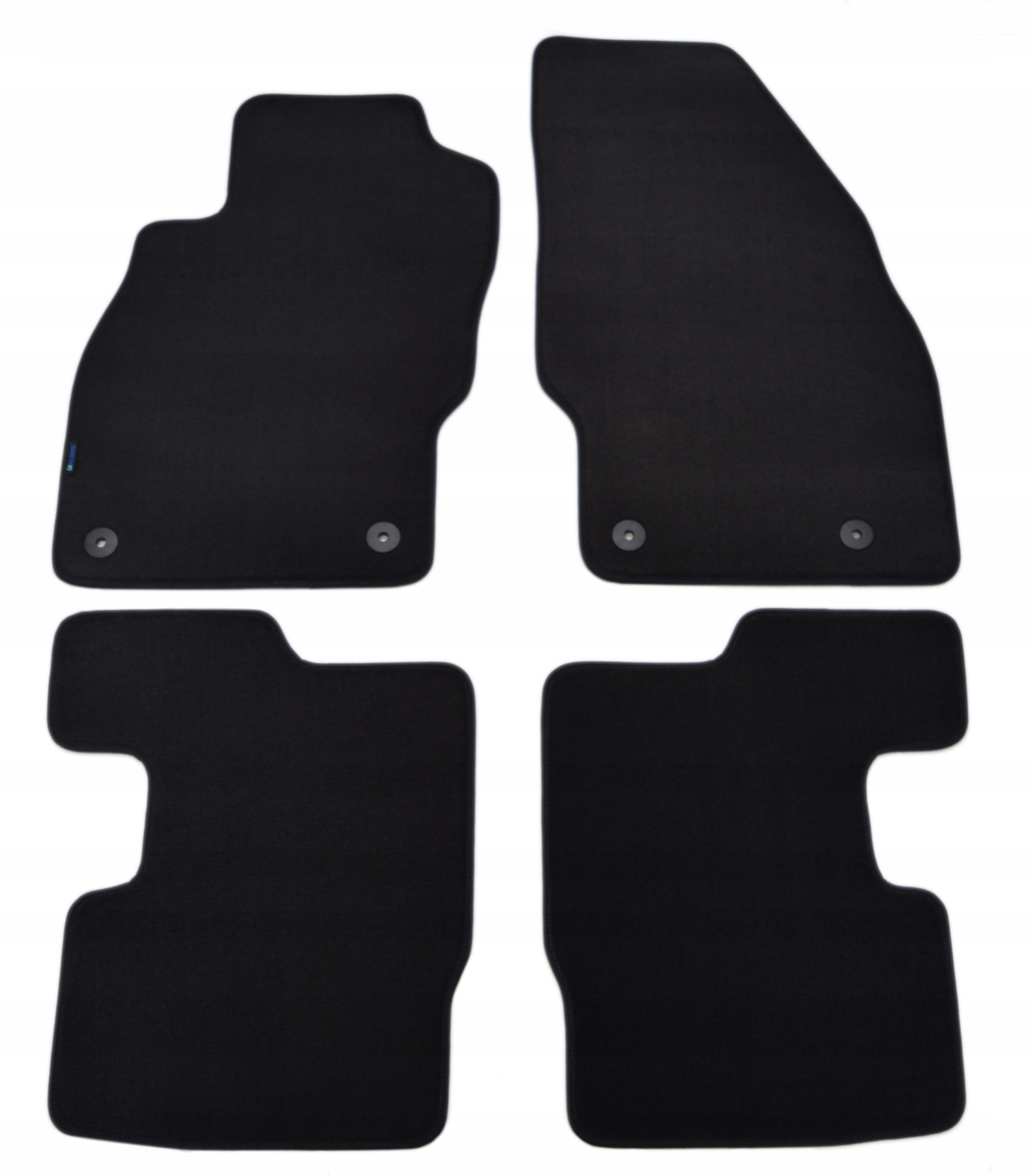 Opel Corsa D 2006-2014 Grafitové velurové koberce – Diamond.
