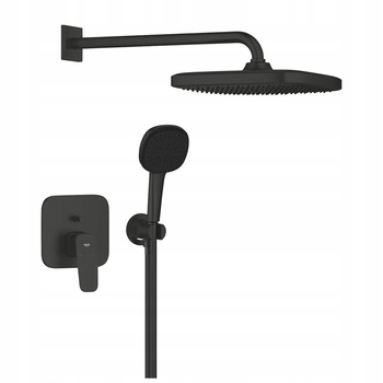 Grohe Sprchový Set Grohe Cubeo S Dažďovou Sprchou Tempesta 250 Čierny Mat