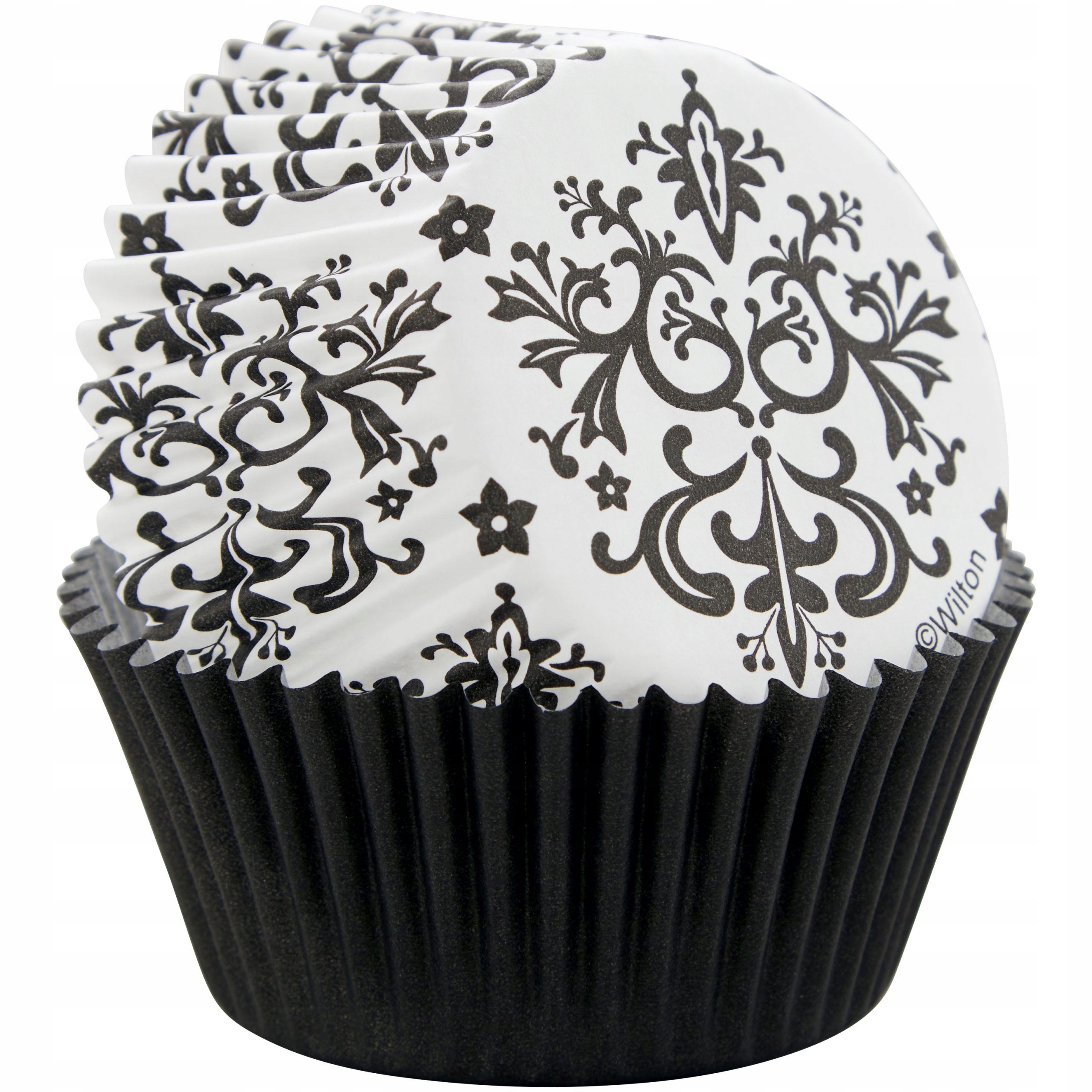 

Wilton Papilotki do muffinów Czarne i Ornamenty 75