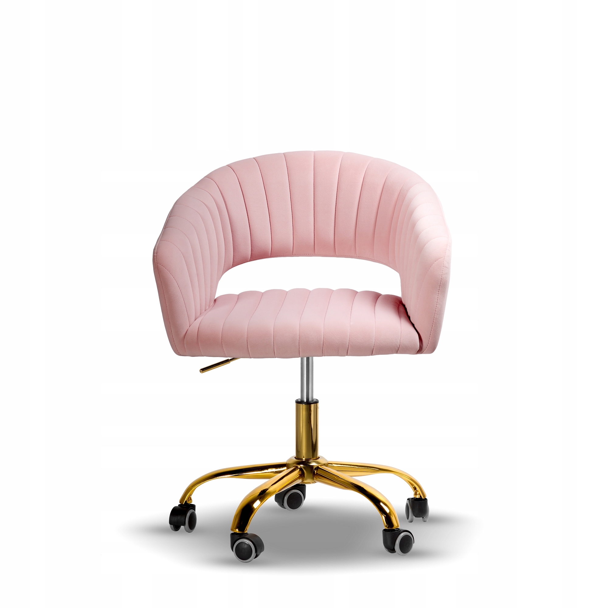 MARGO VELVET róż/złoty nowoczesny fotel obrotowy Kod producenta ES-04718