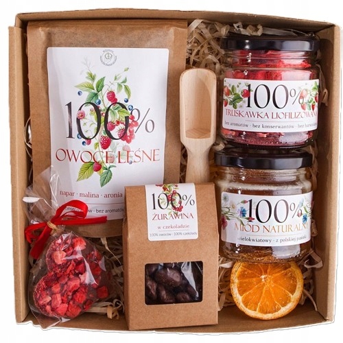 Zestaw 100% zdrowia dla Mamy Babci Dziadka Taty z miodem naparem