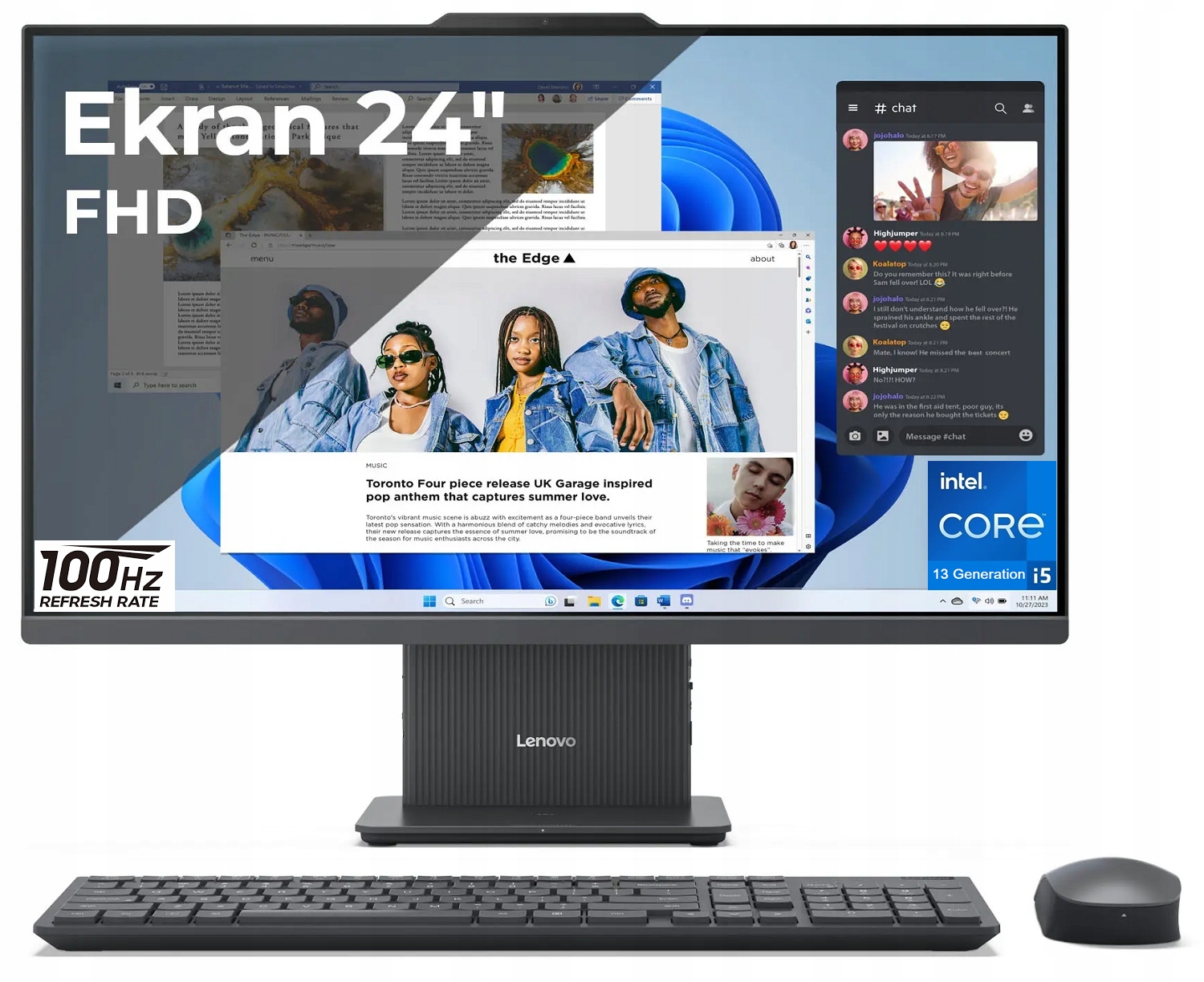 Počítač Lenovo AiO IdeaCentre 23,8"FHD 100Hz i5-13420H 8GB SSD1024 W11