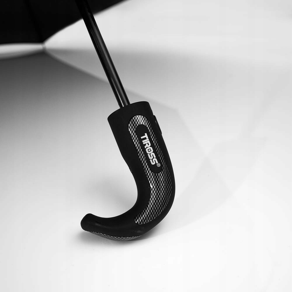 CZARNY MĘSKI EKSKLUZYWNY PARASOL TIROSS AUTOMAT Model TS1526