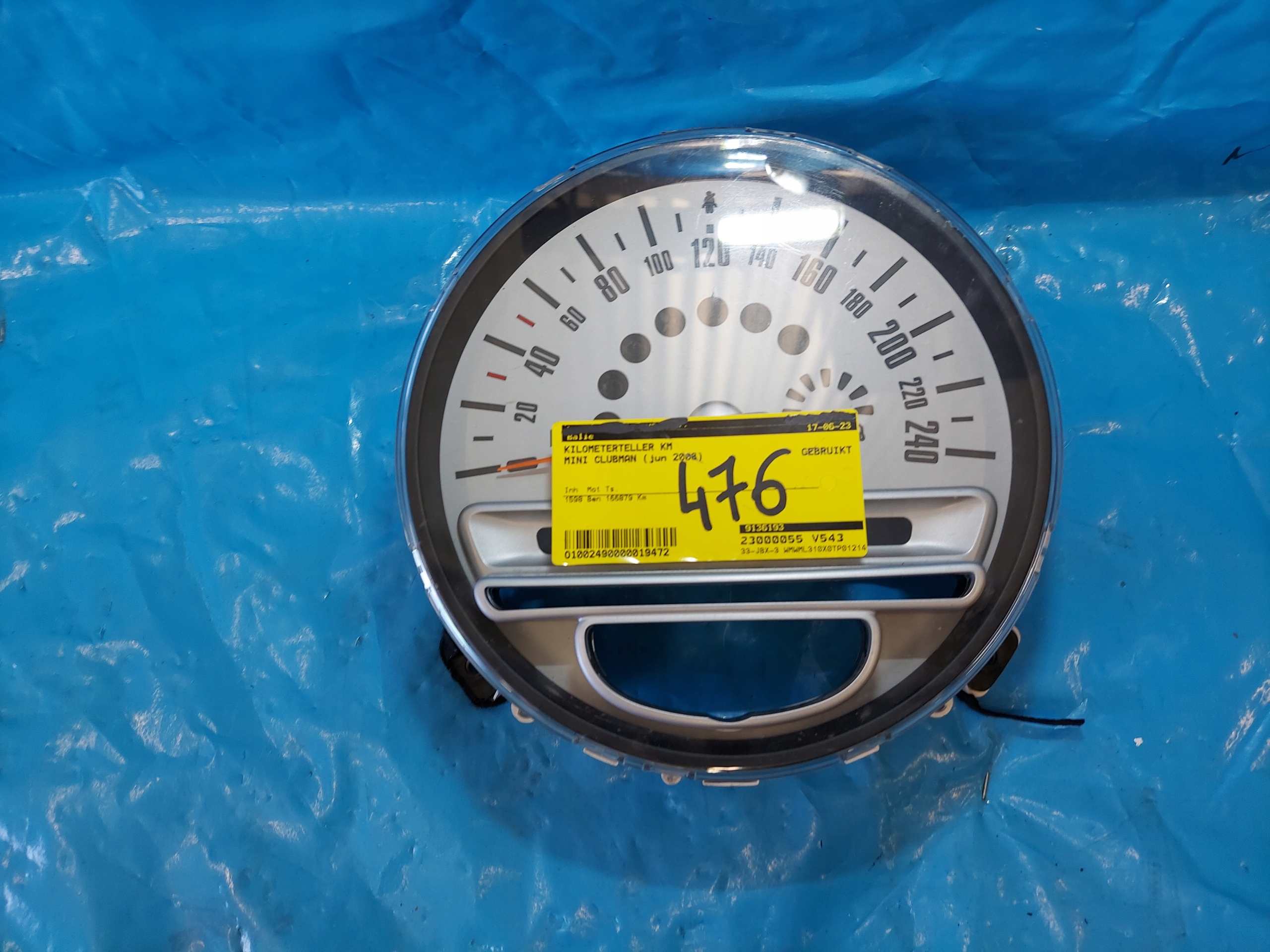dials clock MINI R56 1.6 B 9136193