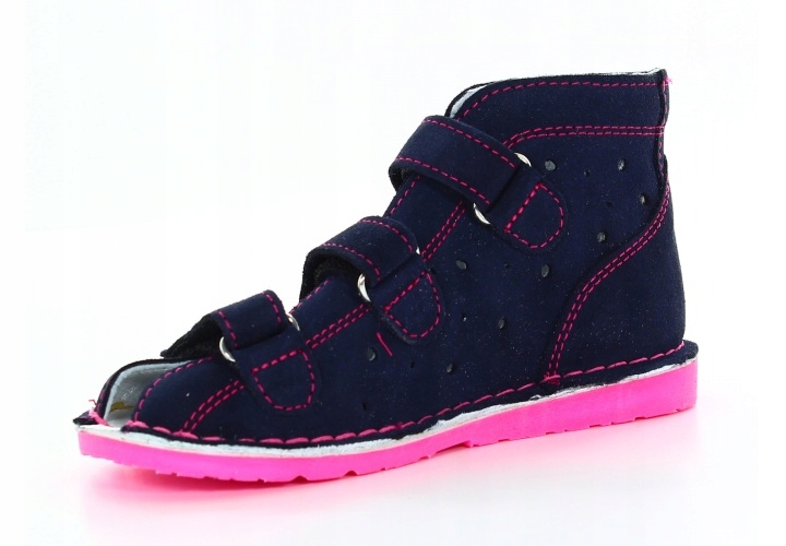 Danielki kapcie profilaktyczne TA125 granat fluo F rozmiar 25 Kod producenta TA125