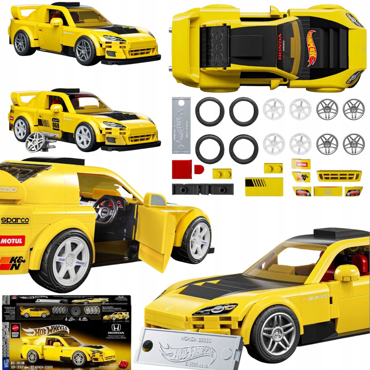 Klocki Kolekcjonerskie Samochód Auto Honda S2000 Dla Dzieci Figurka
