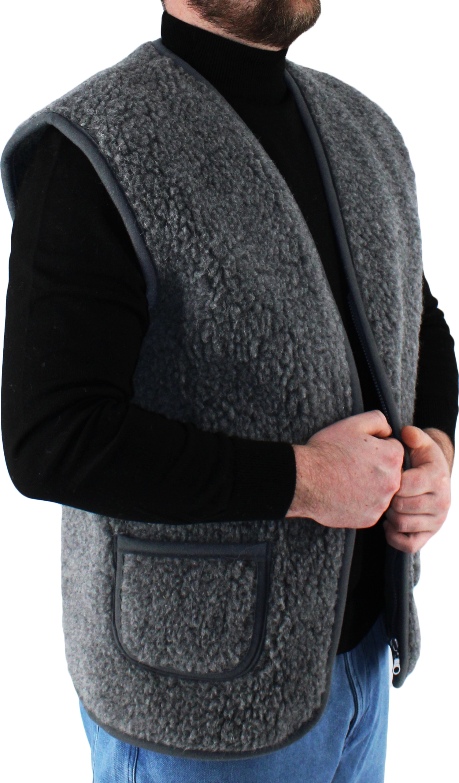 Pánská Vlněná Vesta Ze 100% Ovčí Vlny Merino, Velikost M