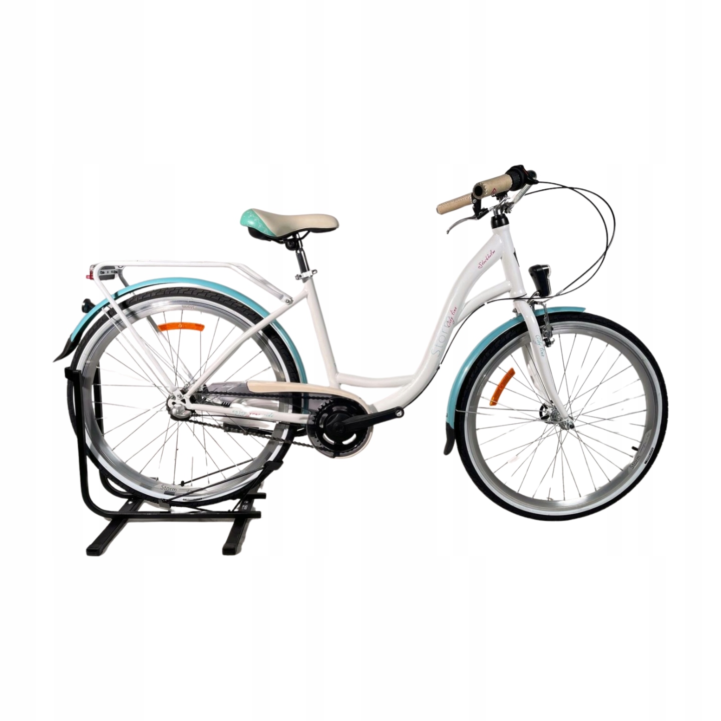 Rower 26 Storm Stockholm D 17" stal. Nexus 3 biały-morski
