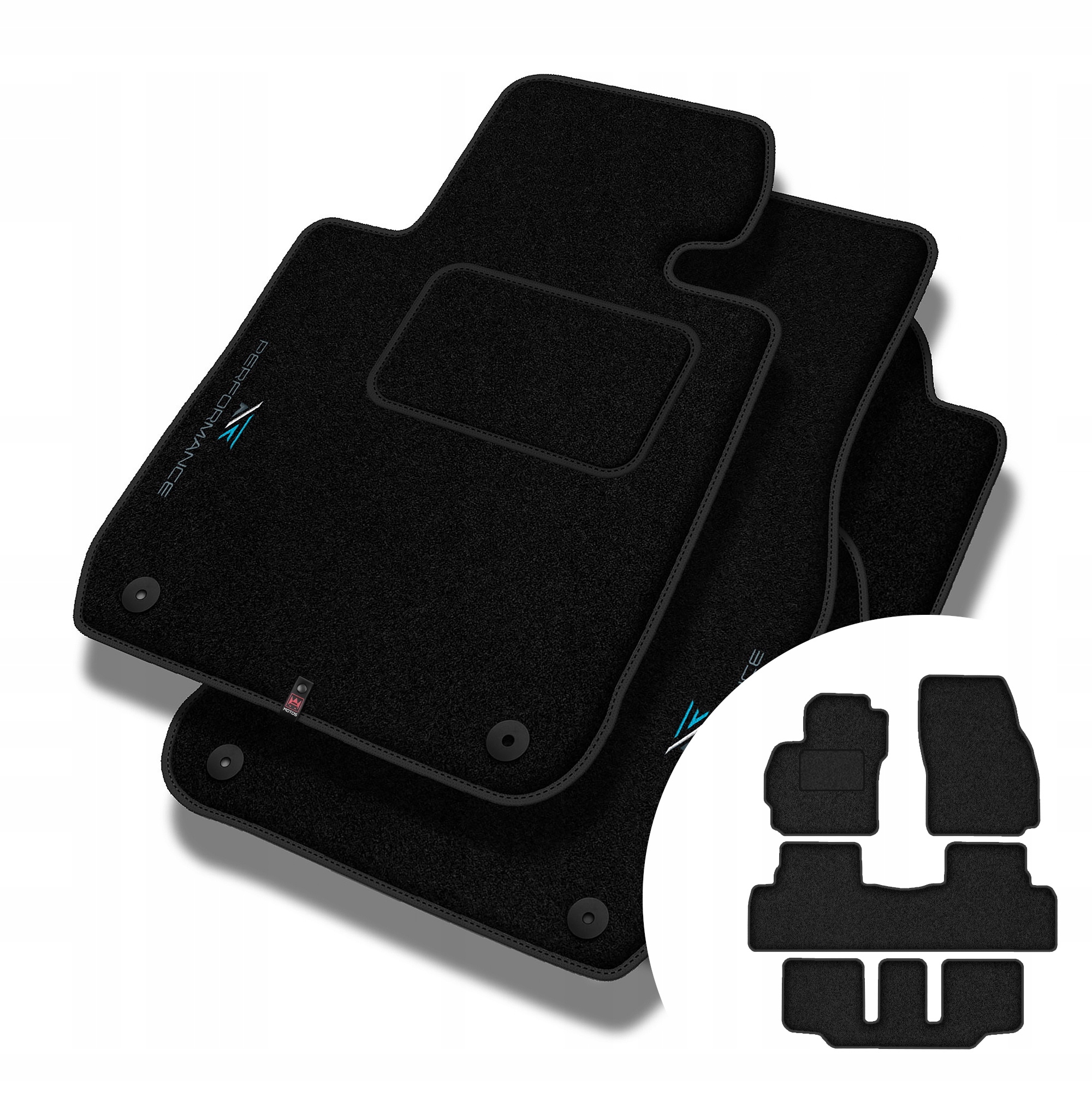Velurové koberce Performance pro Mazda 5 II 2005-2010 7 osob