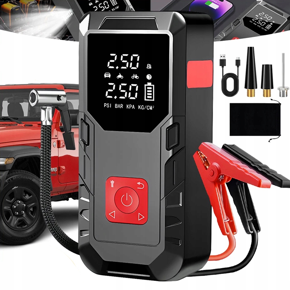Startovací zařízení Jump Starter Booster Usměrňovač Startér Powerbanka