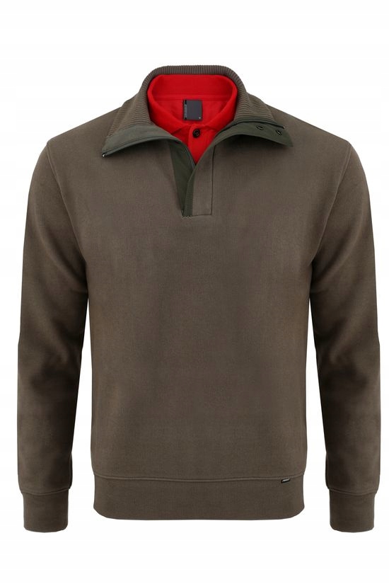 Teplý svetr bavlna Polský Sebi Béžová 3XL