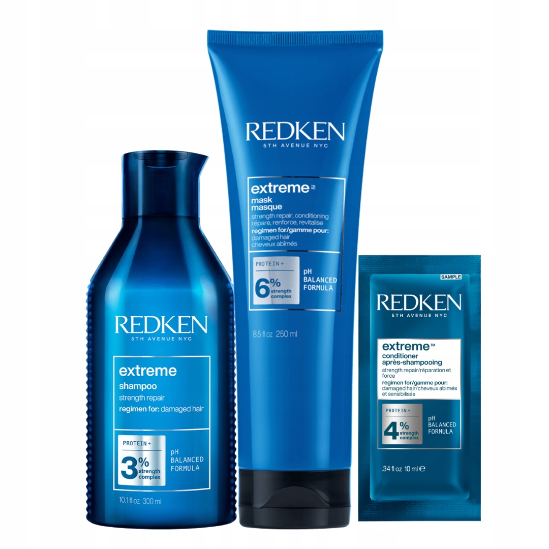 Redken Extreme šampon 300 ml maska 250 ml pro poškozené vlasy Dárek