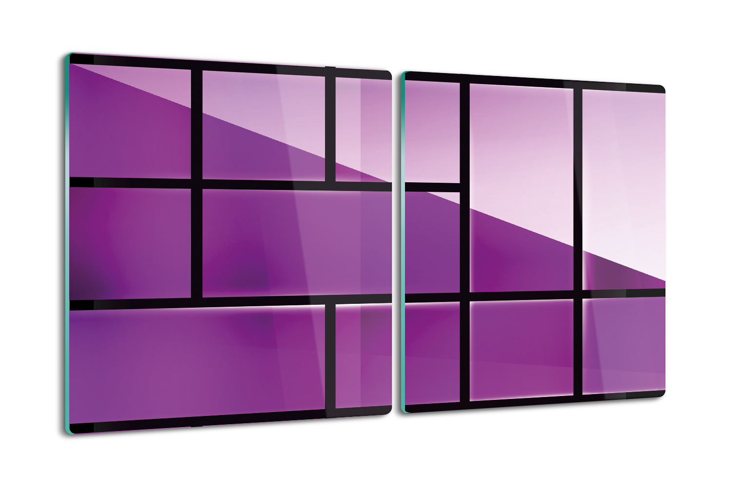 Pevná kuchyňská krájecí deska s tvrzenou strukturou 2x40x52 Geometrie růží