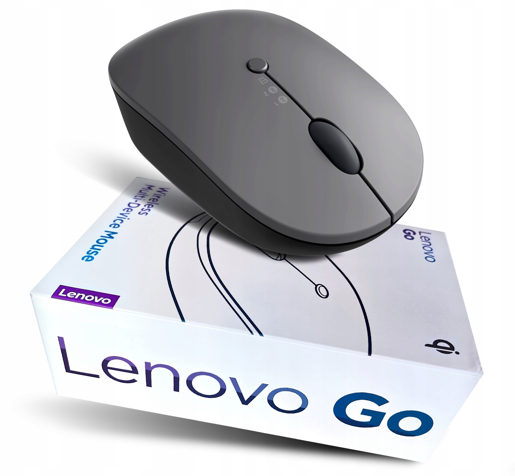 Bezdrátová Myš Lenovo Go Multi-Device Bluetooth Usb-c 2400 Dpi Šedá