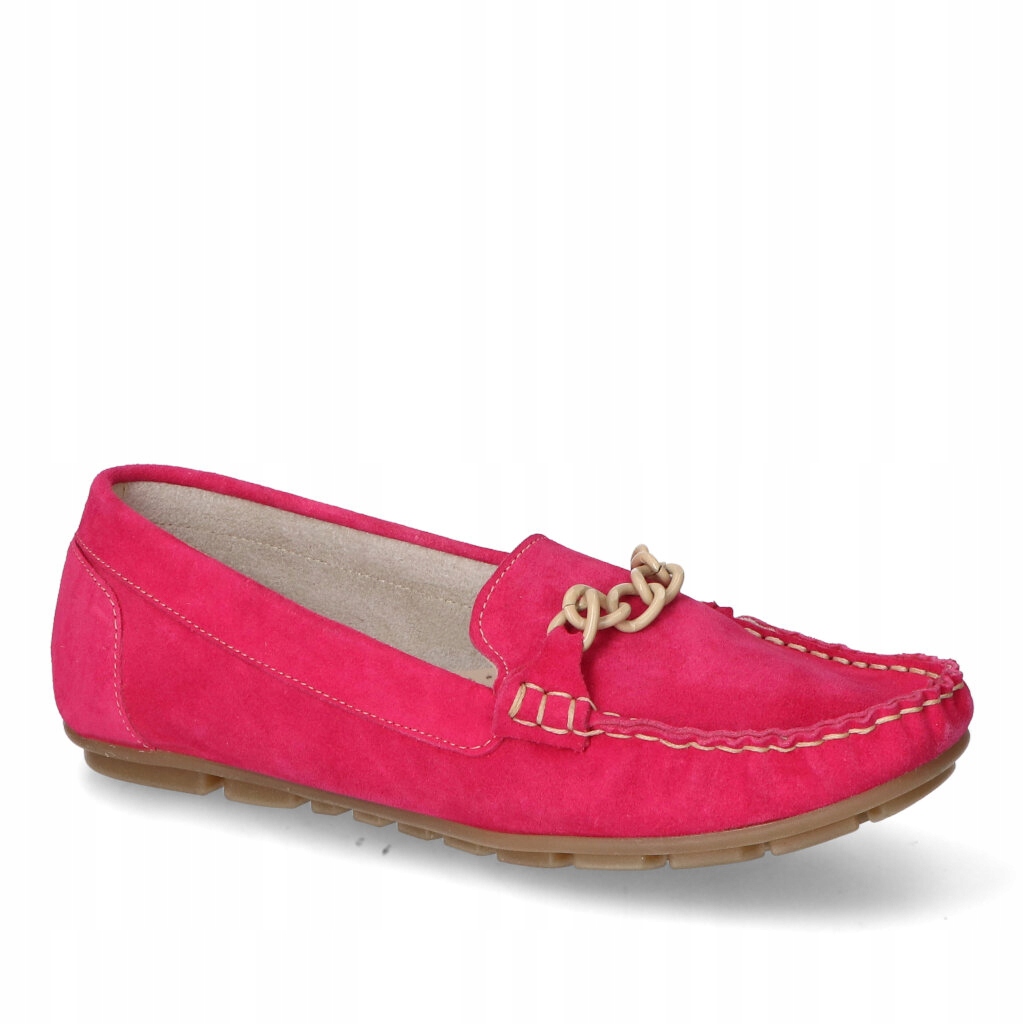 Mokasíny Karino 3372/043-P Fuchsiový semiš 39