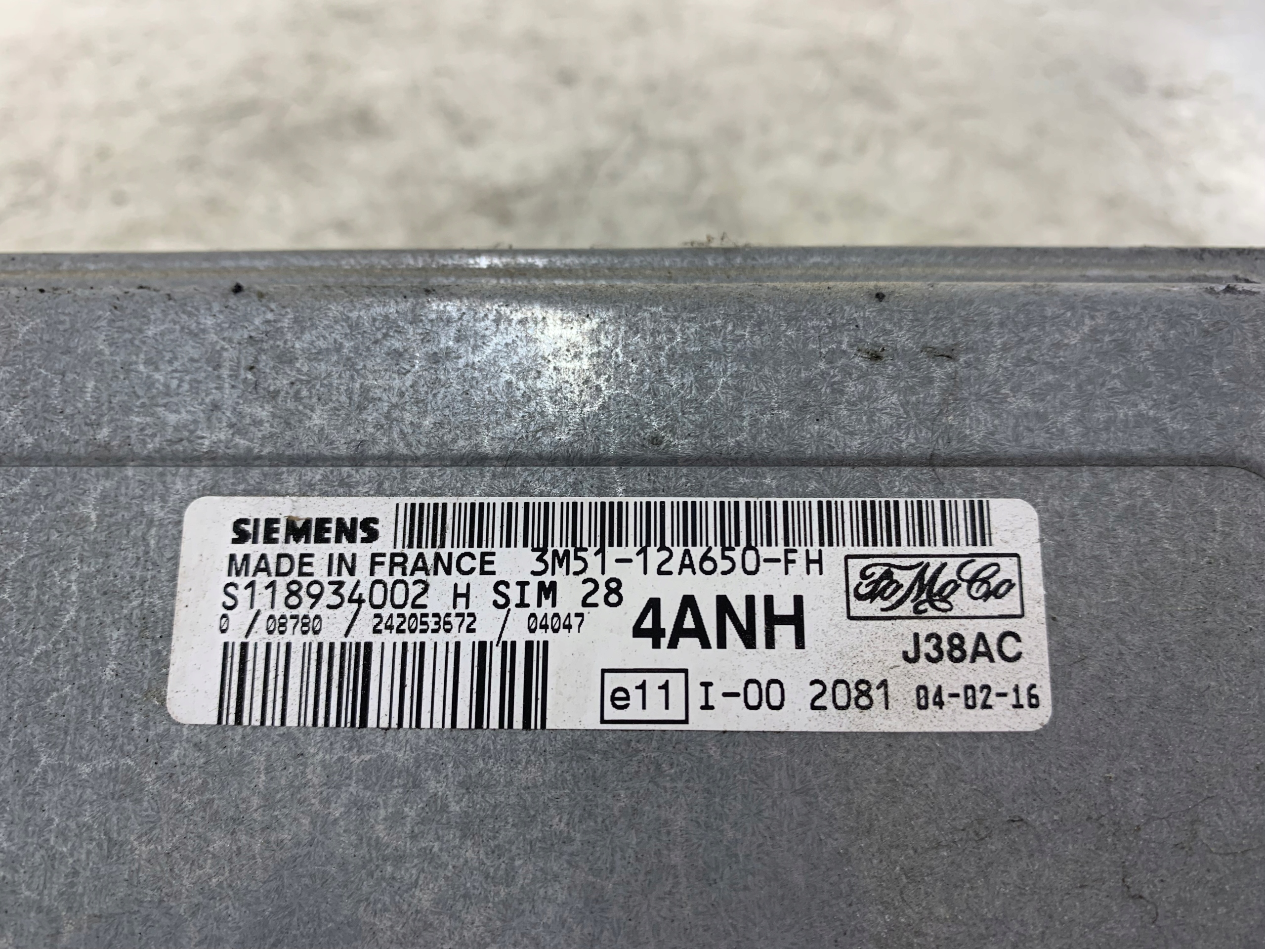 FORD C-MAX MK1 1.6 B control unit of the engine 3M5112A650FH