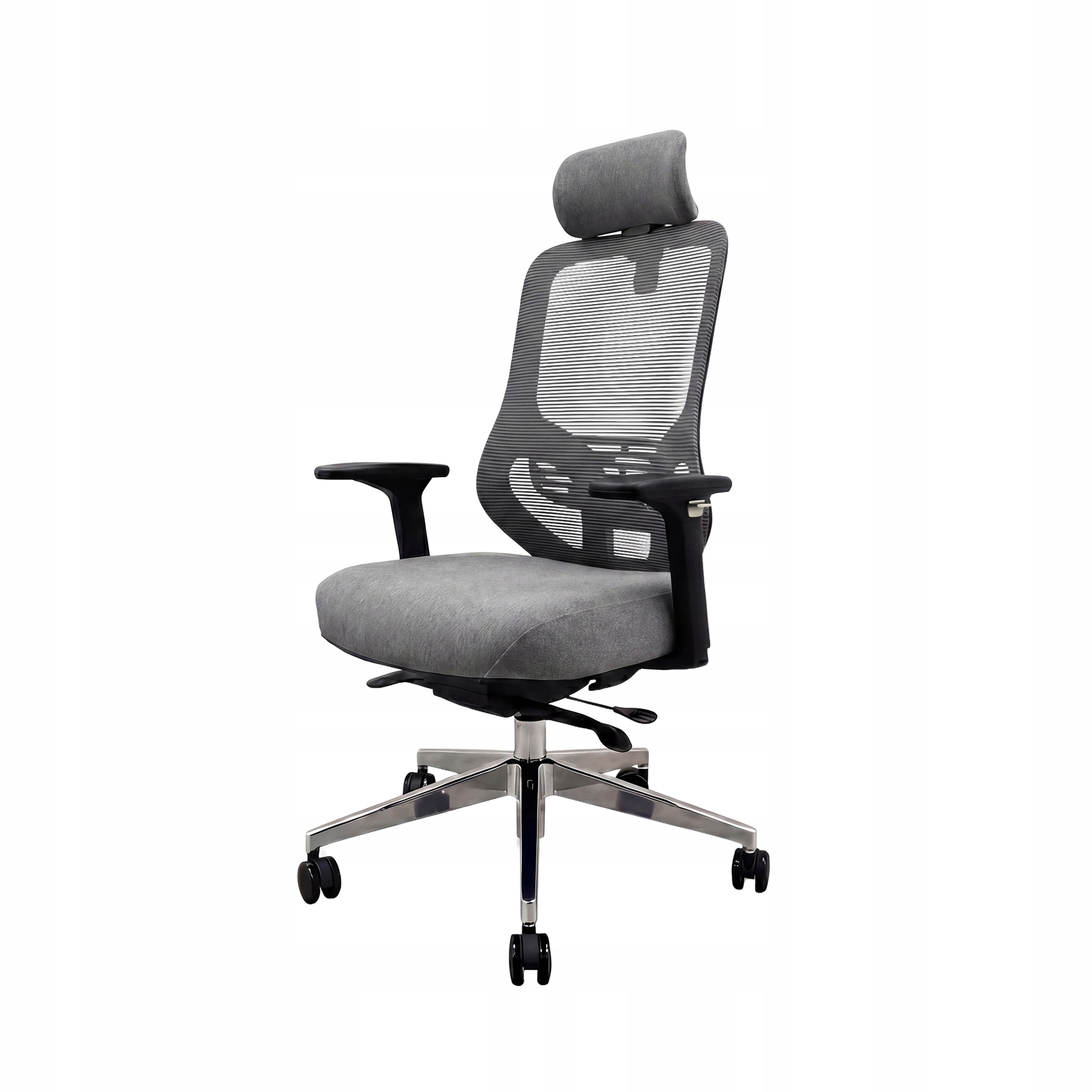 Kancelářská ergonomická otočná židle se síťkou Mesh Jan Nowak Axis Šedá