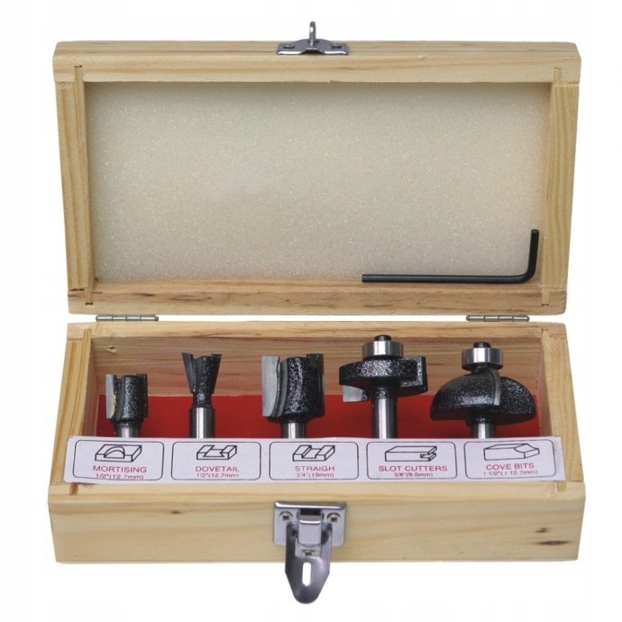 

Dedra Zestaw Frezy 5 Szt. DED7740 DED7741 DED7742