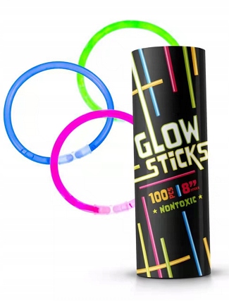 

Świecące Fluorescencyjne Pałeczki Opaski 100SZT