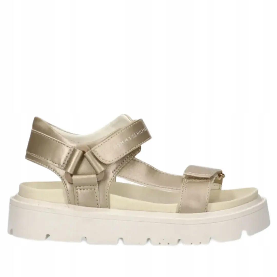 Dámské sandály Tommy Hilfiger T3A2-34285-1372514 platino 39, Zlatá