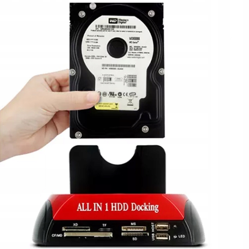 Dokovací Stanice Pro Disky Sata 2.5' 3.5' Ide Hdd Ssd Usb 3.0 Čtečka Karet