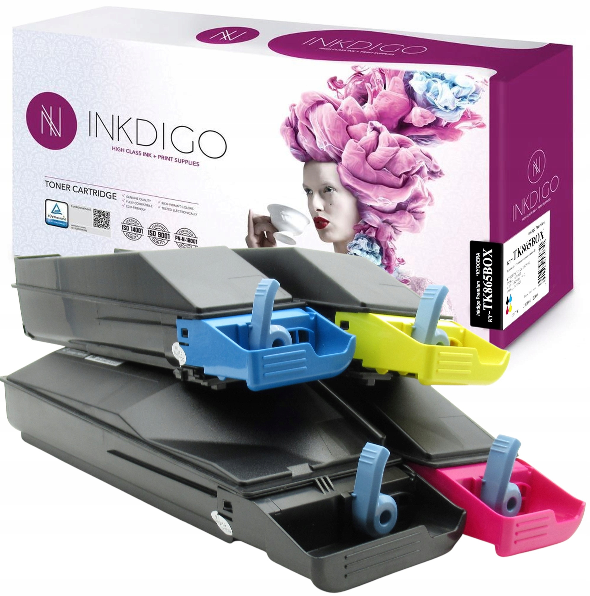 Sada Tonerů Pro Kyocera TK-865 250ci 300ci Cmyk