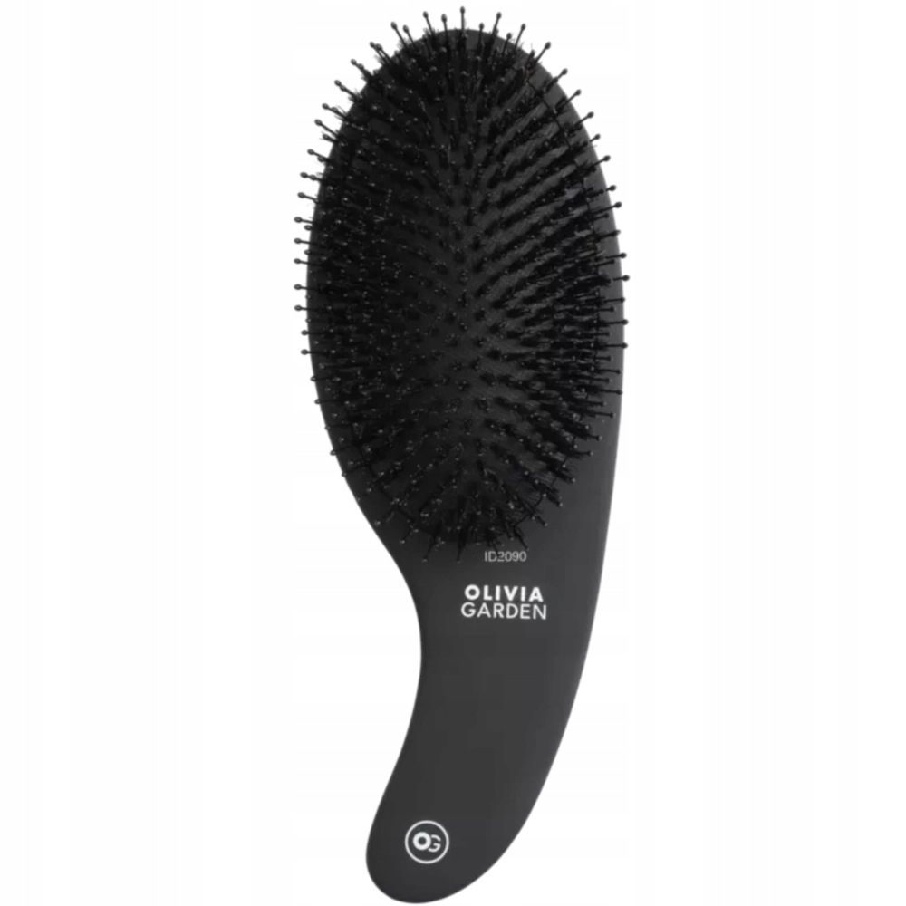 Olivia Garden Expert Care Curve Black Mat Knírač/Nylonový kartáč na vlasy