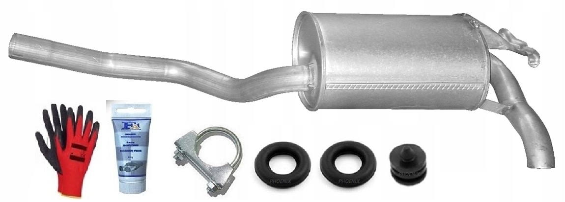 Mercedes W201 190 2.0 Diesel 53kW (1983-1993) Tlumič Tlumič Výfuku bonus