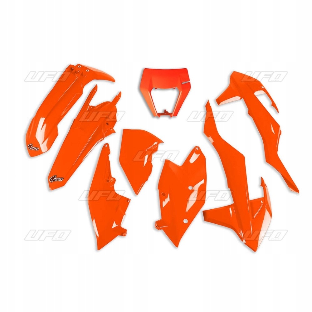 Ufo Sada Plastov Ktm Exc/exc-f Tpi '17-'19 S Krytom Lampy, Farba Oranžová