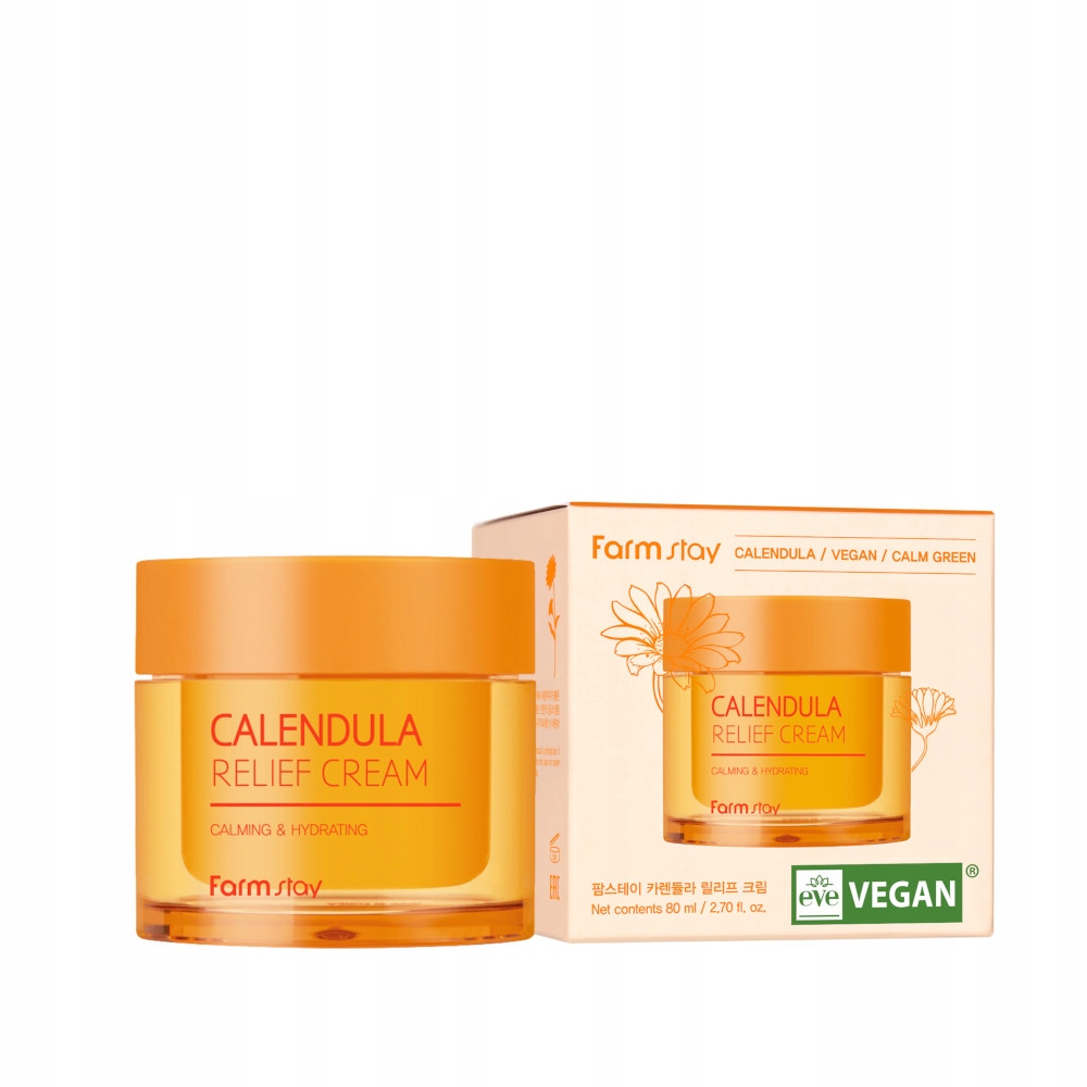 Farmstay Calendula Relief hydratační a zklidňující krém na obličej den/noc