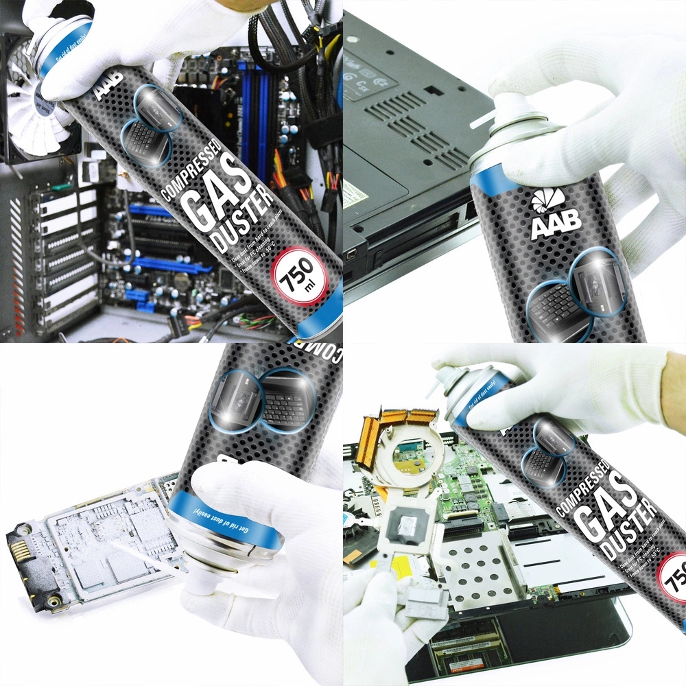 4x AABCOOLING SPRĘŻONE POWIETRZE 750ml + 8x RURKA Nazwa AABCOOLING Compressed Gas Duster 750