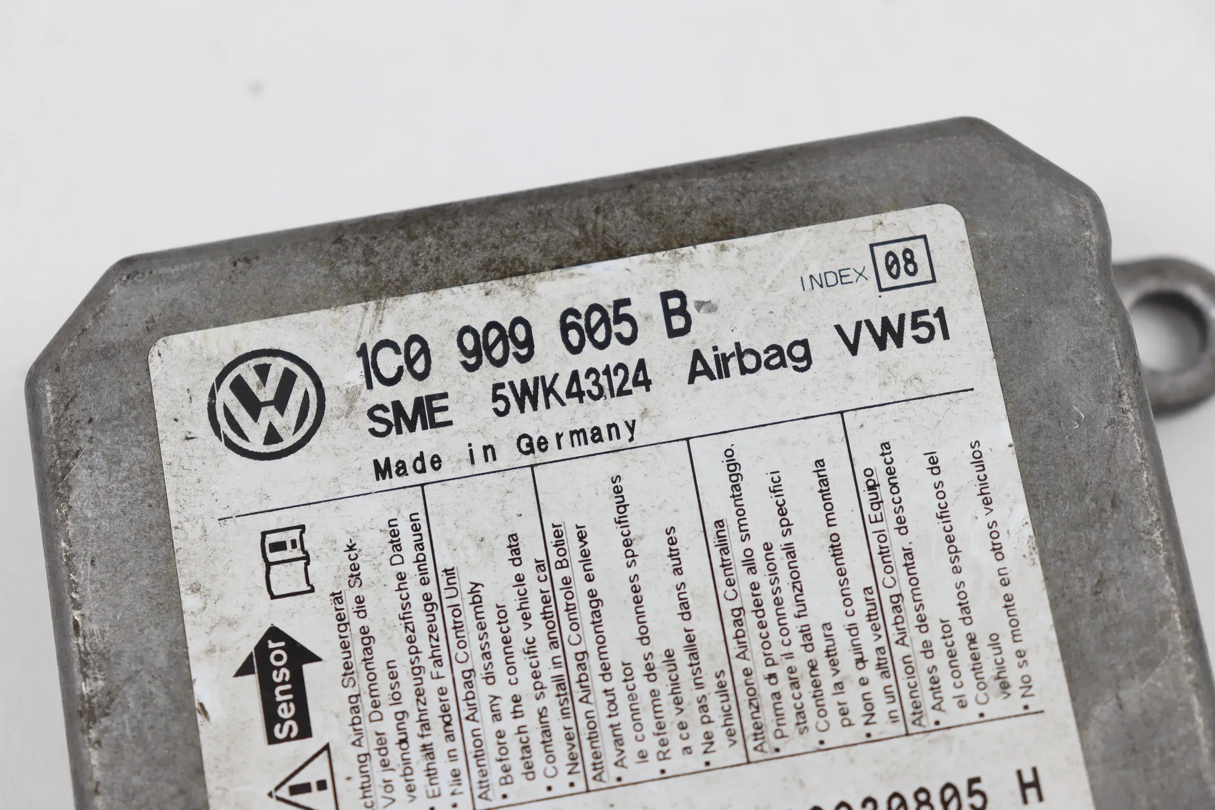 VW PASSAT B5 FL modulo SENSOR airbag airbag 1C0909605B