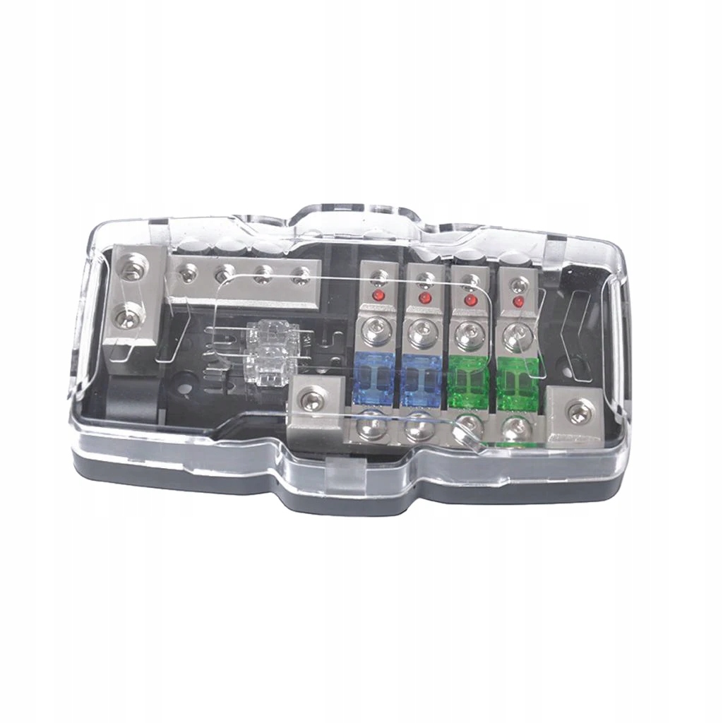 Car Audio ANL Fuse Holder Power Distribution Block Fusebox 2 Input 4