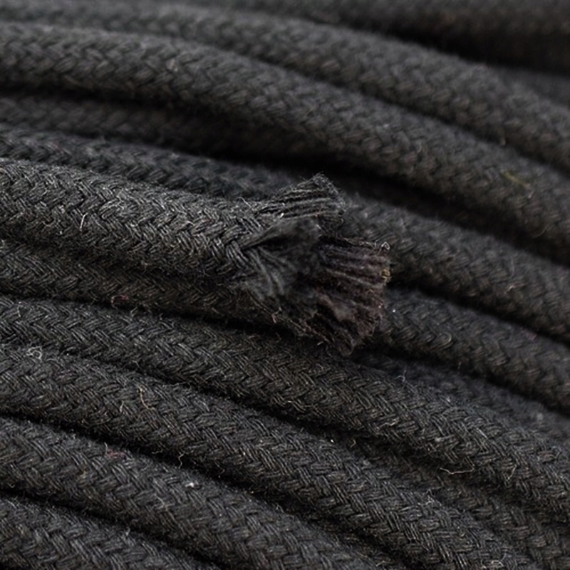 Sznur sznurek knot bawełniany czarny 10mm x 30 metrów