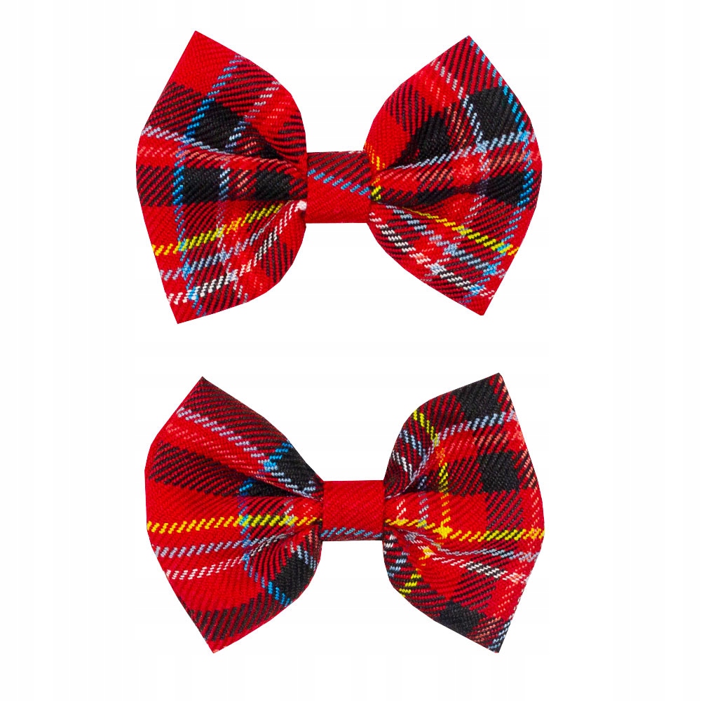 

Świąteczne spinki zestaw 2szt. kokarda czerwone