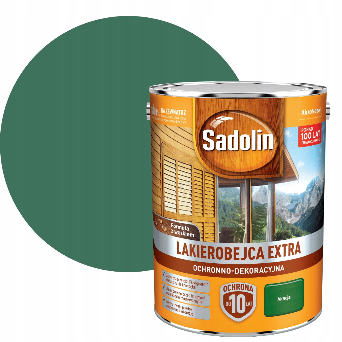 Sadolin Extra 5L Lakierobejca Do Drewna Akacja