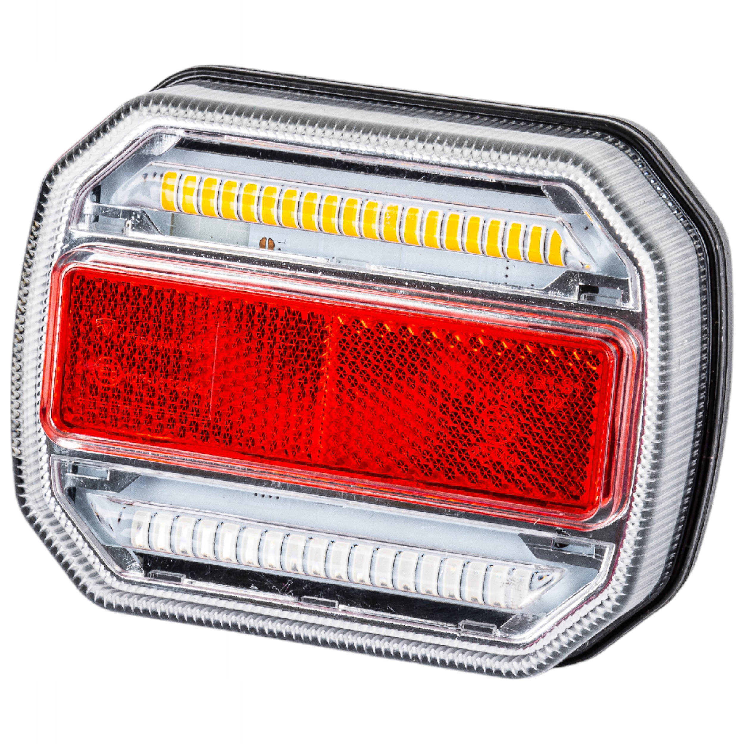 Belaidžių galinių LED lempų rinkinys su magnetais, 12–24 V, 7 kontaktų, IP67, iki 20 m, 93 × 118 × 64 mm