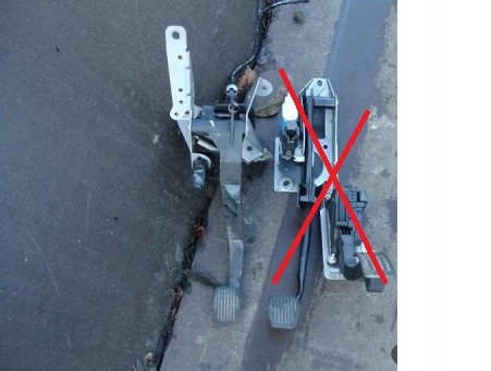 FORD FOCUS 1.6 16V MK2 08-11 PEDAŁ PEDAŁY