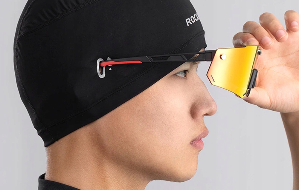 ROCKBROS LETNIA CZAPKA ROWEROWA POD KASK Z ODBLASKIEM WYCIĘCIA NA OKULARY Marka Rockbros
