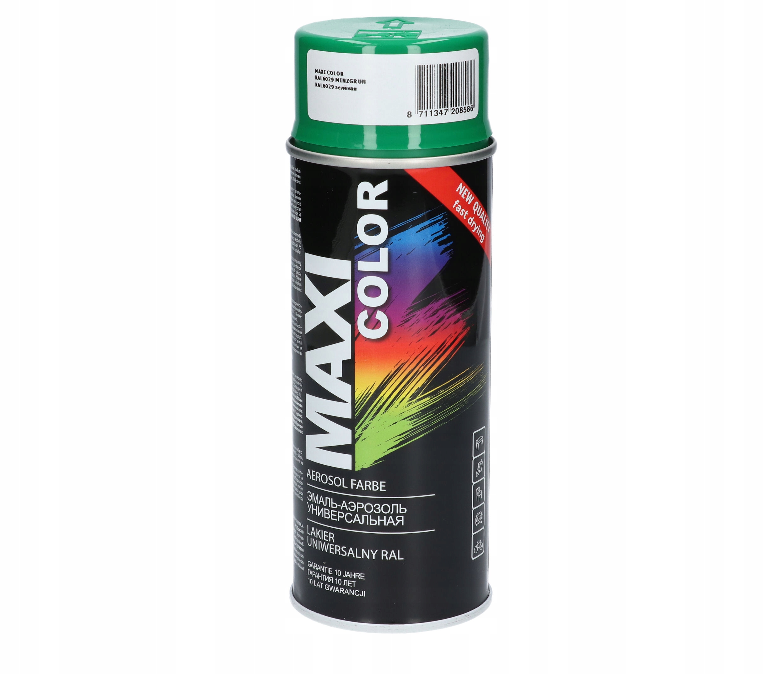 Spray Ral 6029 lakier zielony połysk 400ml dekoracyjny szybkoschnący MX6029
