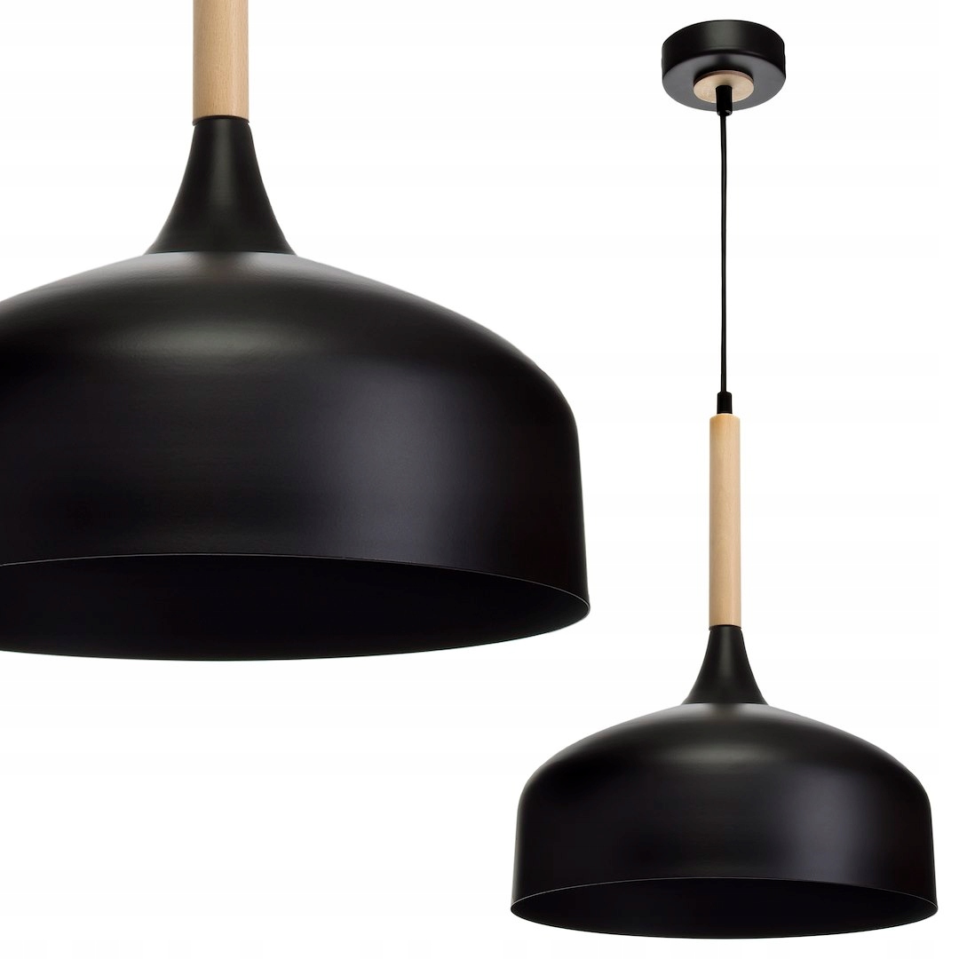 Závěsná lampa Taylor Black 1xE27 60W