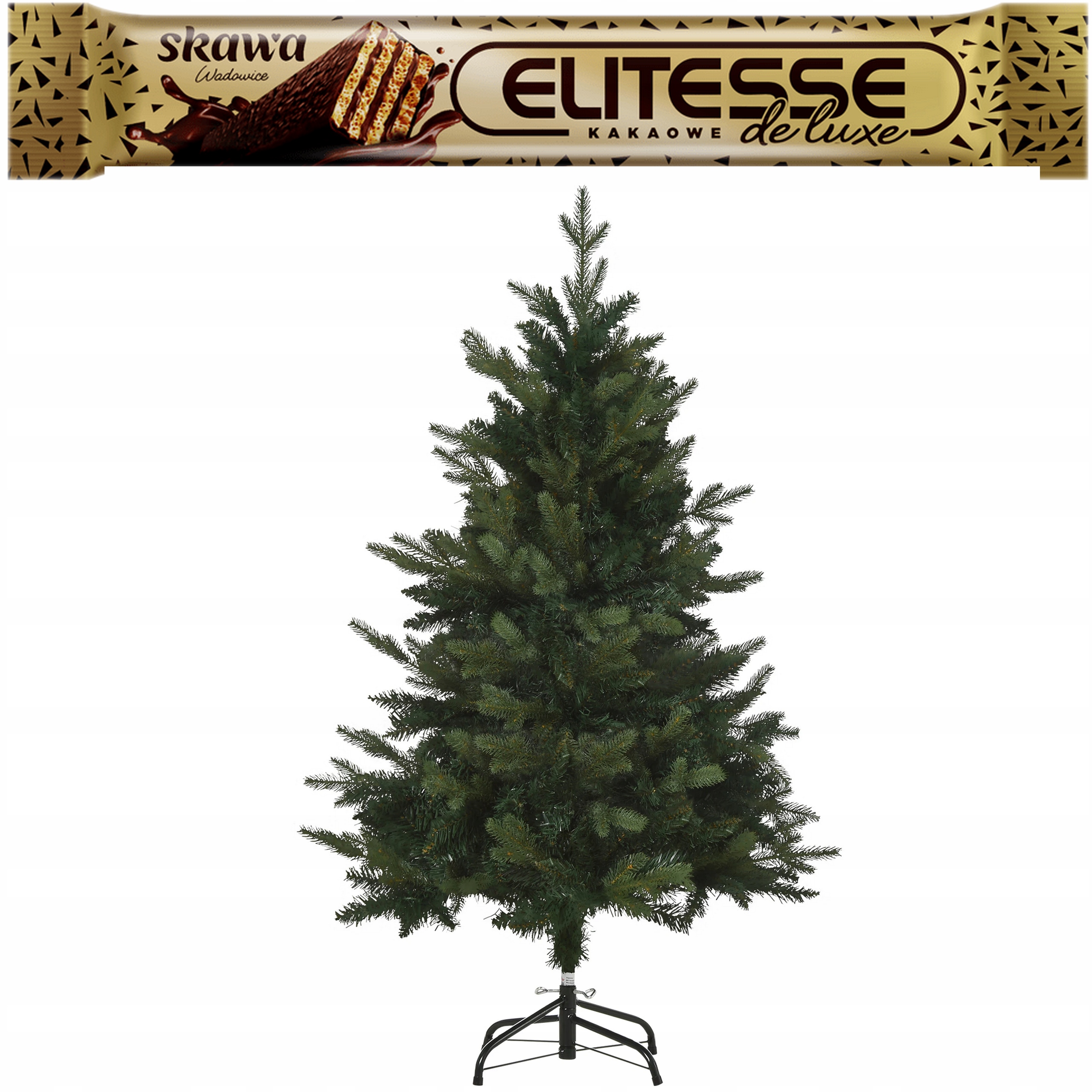 Homcom Umělý vánoční stromek 120 cm 657 větviček kovová základna Stojan