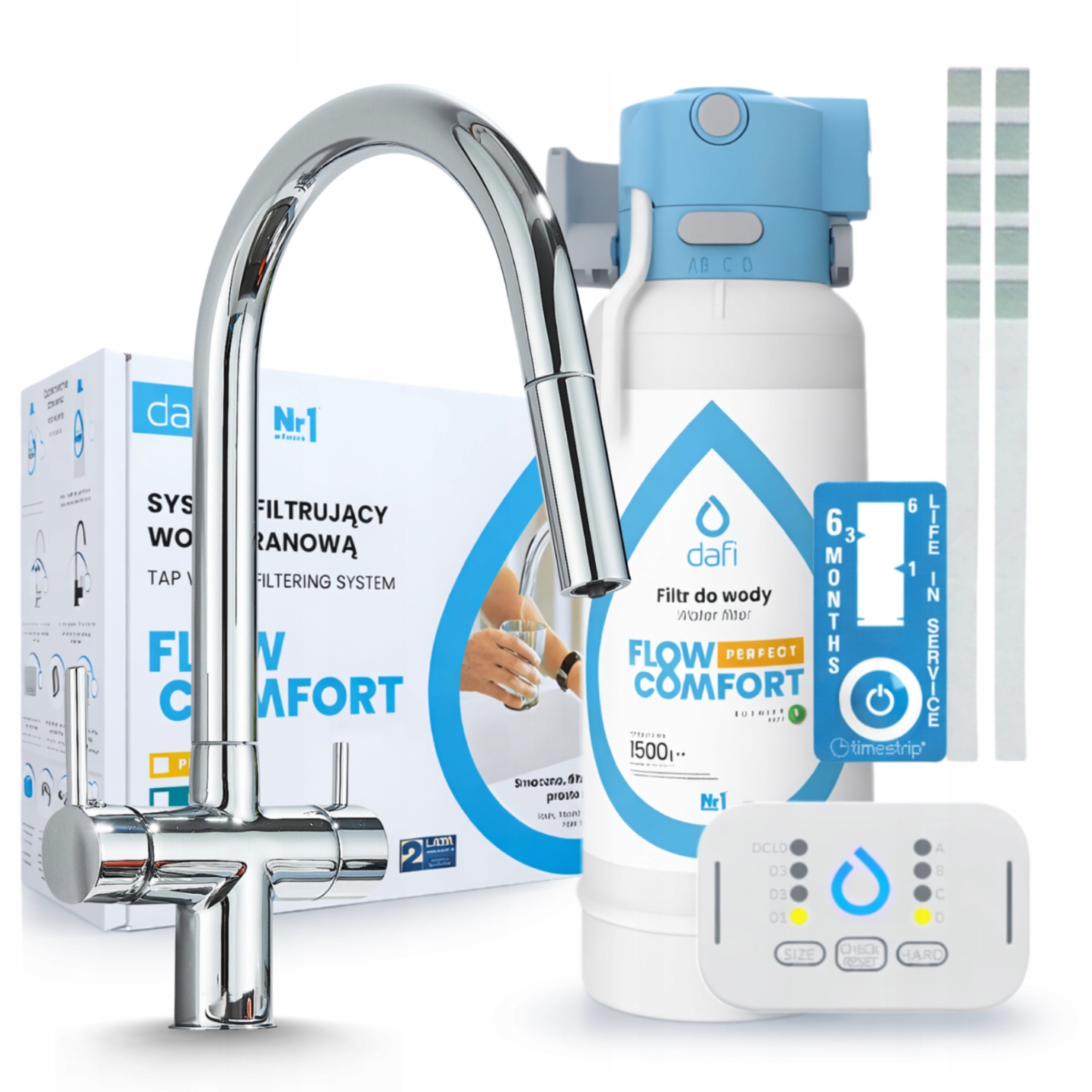 Kohoutek Na Vodní Filtr Kuchařský Chrom A Filtr Pod Dřez Dafi Flow Comfort D-1