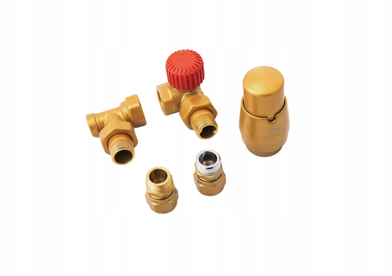 Termostatický Ventil Uhlovo Axiálny Zlatý Polomat