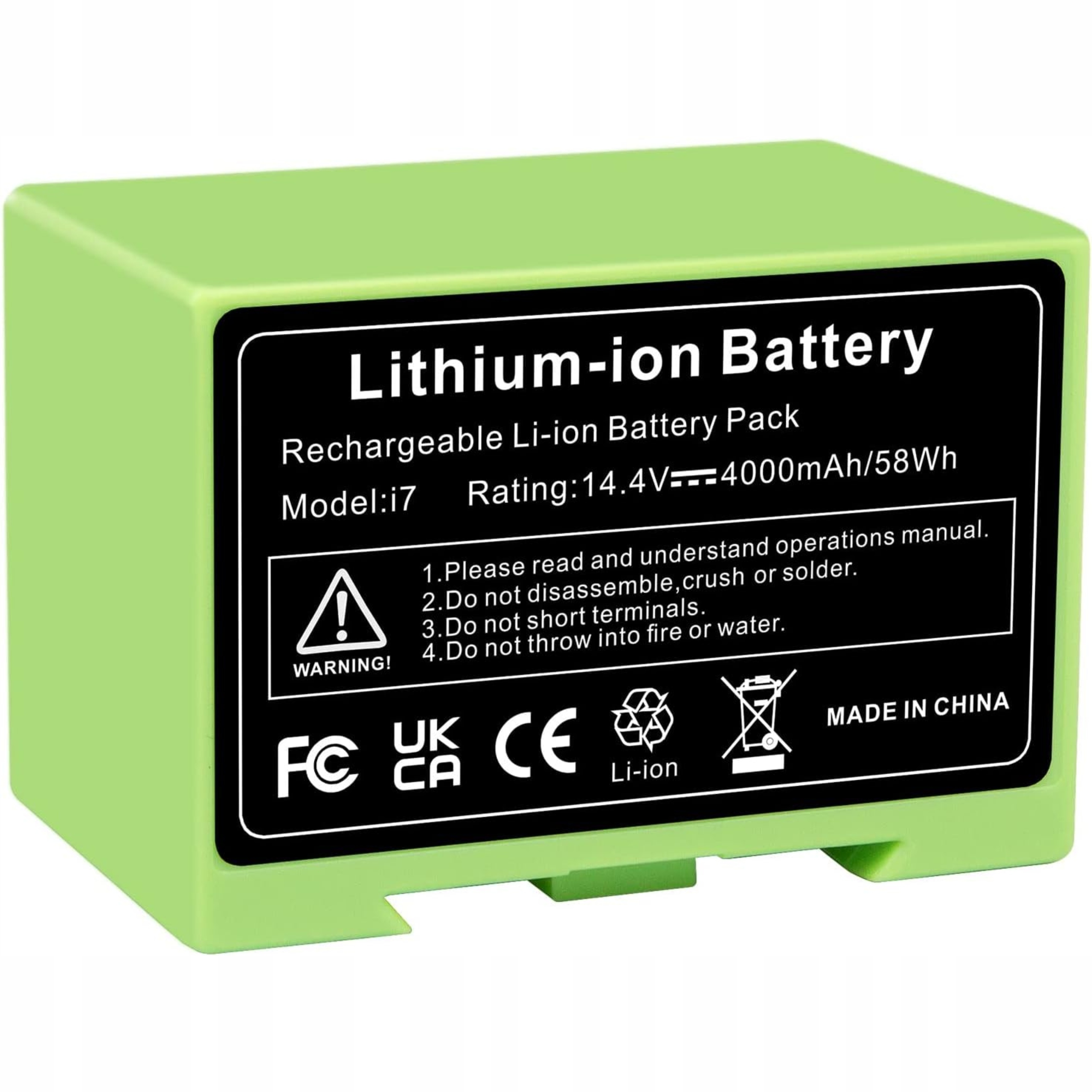 Bateria Do Irobot Roomba I7 I7+ I3 I4 E5 14.4V 5000mAh Labtec