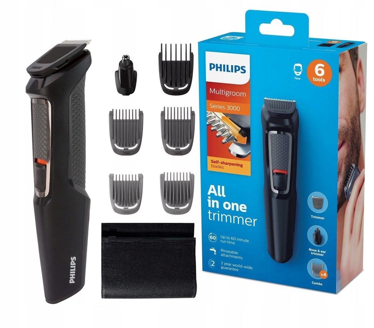 TRYMER GOLARKA MASZYNKA PHILIPS AKUMULATOROWA ETUI