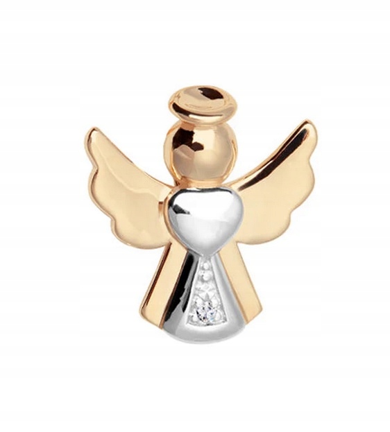Złoty Wisiorek Aniołek ZZ15173 Verona Jewellery