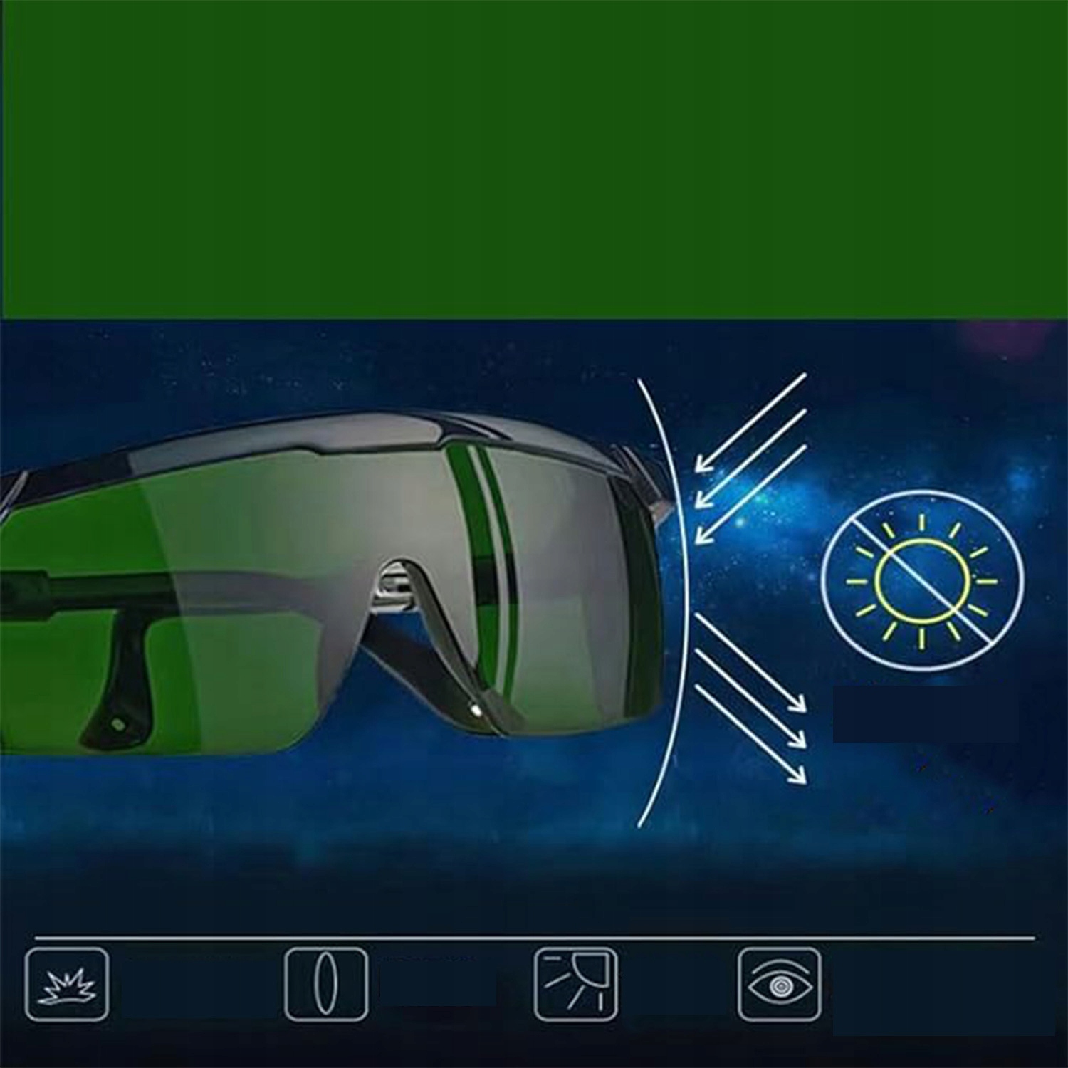 OKULARY OCHRONNE DO DEPILACJI LASEROWEJ LASERA IPL+ETUI Marka bez marki