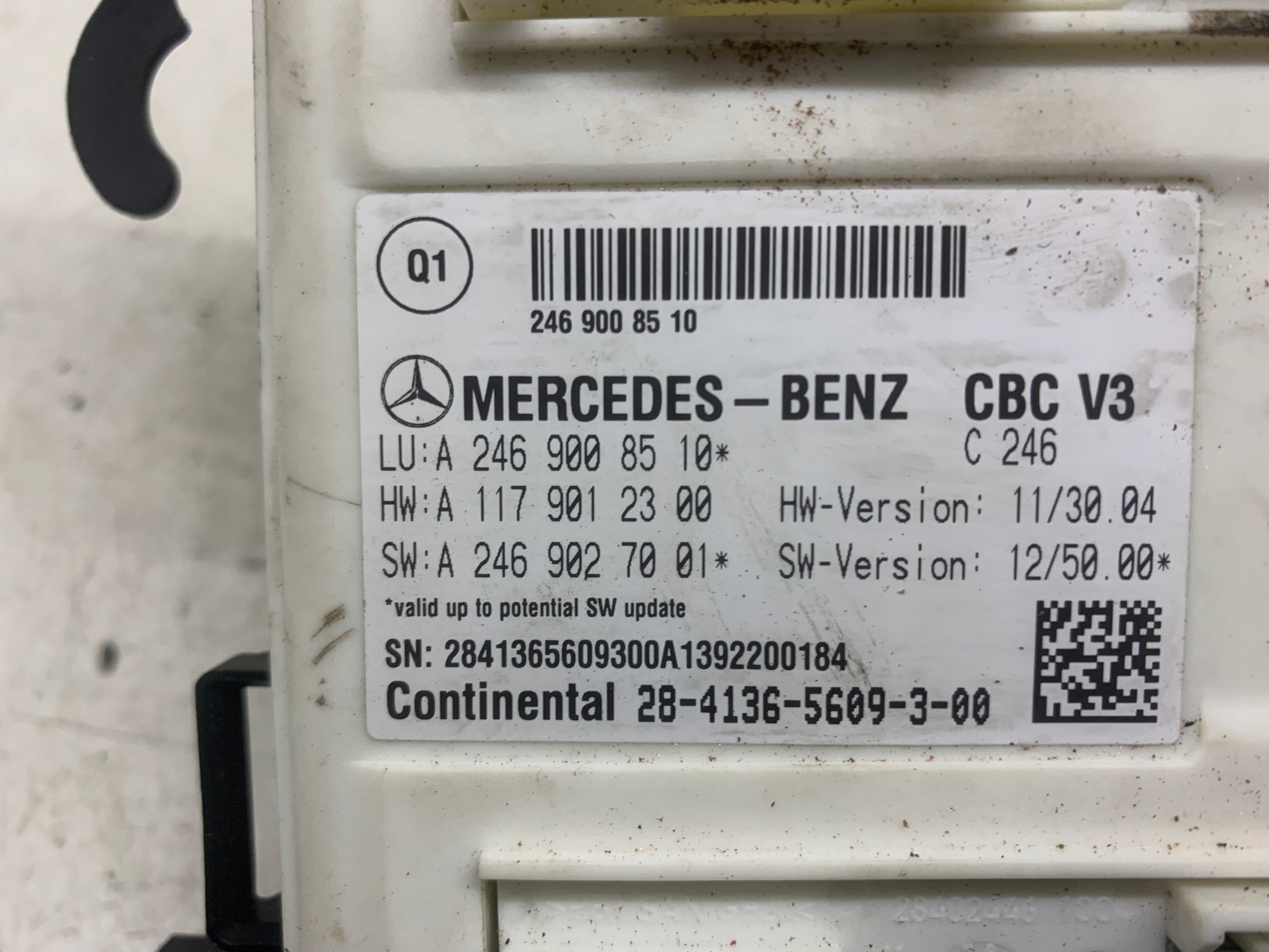 module control unit KOMFORTU A2469008510 MERCEDES B-KLASA W246 11-18