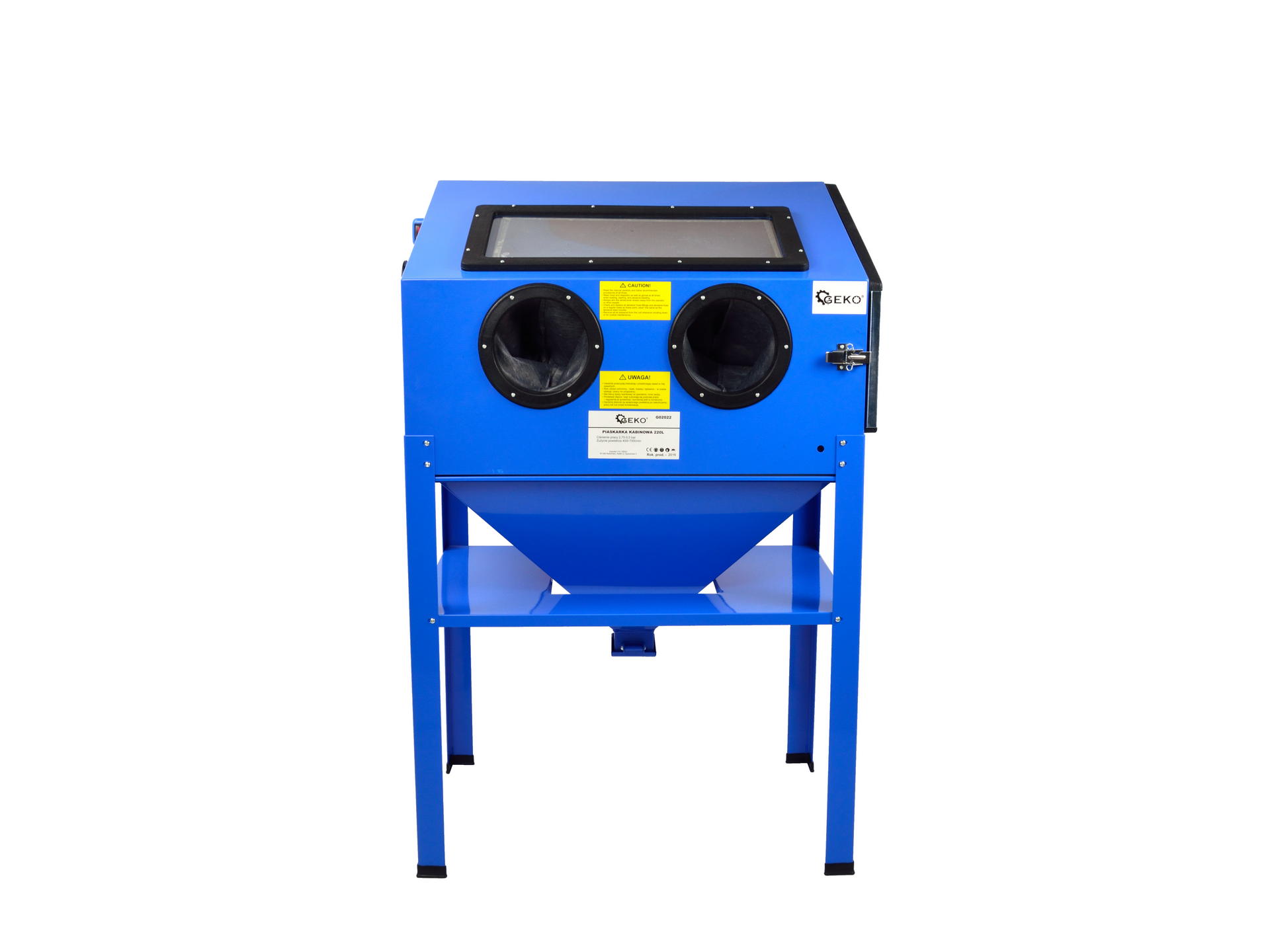BEZPYŁOWA PIASKARKA KABINOWA 220L